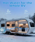 Skip The Heavy Old Tanks With This Compact Propane Tankless Water Heater For Rvs Knocking Out Instant On Demand Hot Showers And A Totally Hassle Free Swap Every Trip in an RV.
