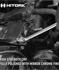 Shop Tested Beefy 11 Piece SAE Combination Wrench Set With Heavy Duty Roll Pouch shown being used on a car battery.