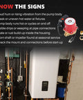Image showing signs of pump issues for Real Deal Bronze Circulator Pump For Hot Water Recirculation And Hydronic Heating Systems With Tough As Nails Housing And Smooth Operator 115 Volt Drive Replacement.
