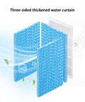 Three-sided thickened water curtain for Kick Serious Sweat With This Hella Badass Evaporative Swamp Cooler.