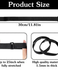 20 Pcs Heavy Duty Nylon Sectional Connectors Keep Your Couch Locked Down Tight Universal Sofa Brackets stretched size 30cm black strap