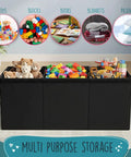 Gigantic Extra Large Toy Storage Organizer With Lid For Kids Rooms, Collapsible Toy Chest With Dividers, 37 By 16 By 14 Inches in nursery