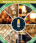 Low Voltage LED Bulb 2W Warm White 3000K For AC DC 12V 24V JC Type Bi Pin G4 Base Dimmable Bright As 20W Halogen Energy Saving LED Light Bulb Six Pack suitable for various lighting applications.