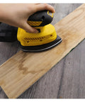 Premium 98X140mm Alumina Sandpaper 15-Piece Set With Smart Detail Interface Pads For Cars Wood And Metal featuring sanding of wood surface.