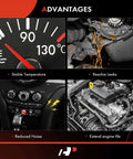 Heavy Duty Engine Coolant Thermostat Housing Assembly With Fresh O Ring Direct Bolt Swap Fits Acura Rlx And Honda Accord V6 35 Liter advantages such as stable temperature, leak resolution, reduced noise, and extending engine life.
