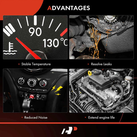 Heavy Duty Engine Coolant Thermostat Housing Assembly With Fresh O Ring Direct Bolt Swap Fits Acura Rlx And Honda Accord V6 35 Liter advantages such as stable temperature, leak resolution, reduced noise, and extending engine life.