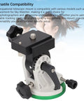 Equatorial mount base with 3/8 inch thread, 90-degree adjustable, rock solid tracking, fits similar models, for telescopes.