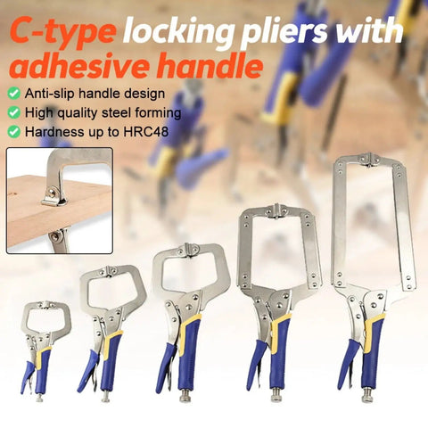 Industrial Grade C Type Lock Clamp Combination Set With Rotating Pad For 6 To 18 Inch Coverage Heavy Duty Be A Real Workhorse