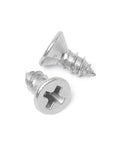 Flat Head Phillips Wood Screws Size 8 By 1-1/2 Inch, Stainless Steel 304, 100 Pack, Type A Point, Plain Finish, coarse thread screws