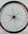 700C Road Bike Wheelset With Carbon Hub And 30mm Aluminum Double Wall Rim Quick Release Front And Rear Caliper And V Brake Compatible Seven to Eleven Speed Cassette Ready Matte Black