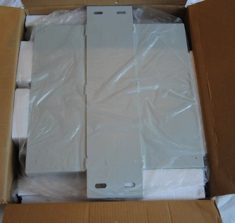 Built Tough Nema 4X Aluminum Electrical Enclosure Box 17 By 17 By 10 Inches Weatherproof Battery Housing No Sweat Outdoor Power Panel Cabinet With Removable Back Plate inside packing box.