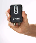 AX8 Workhorse Thermal Imaging Camera With 384 By 288 IR Resolution, MSX Enhancements, UltraMax Super Resolution, held in hand