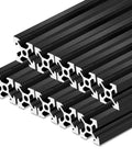 10 Pack 600mm V Slot 2020 Aluminum Extrusion European Standard Anodized Linear Rail Black Built To Last For DIY Projects