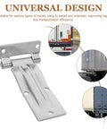 Heavy Duty Stainless Steel Trailer and Door Hinge With Silent Operation Triangle Hole Spacing 58x41mm Ideal for Harsh Outdoor and Coastal Environments Quiet Marine Grade Hinge for Dump Trailers and Containers, stainless hinge on truck door