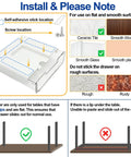 Installation guide for Under Desk Storage Drawer Organizer Two Pack Stick On Self Adhesive Slide Out Drawers For Under Table