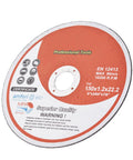 Six Inch Cut Off Wheel Set 0.045 Inch Thick Seven Eighths Inch Arbor 100 Pack For Metal And Stainless Steel Cutting Disc