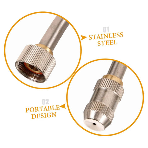 Portable High Temperature Steam Cleaning Tool With All In One Multi Functional High Pressure Hose Nozzle, stainless steel parts