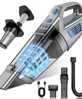 Cordless Handheld Vacuum With 16000 Pa Suction Rechargeable Portable Car And Home Cleaner with multiple accessories.
