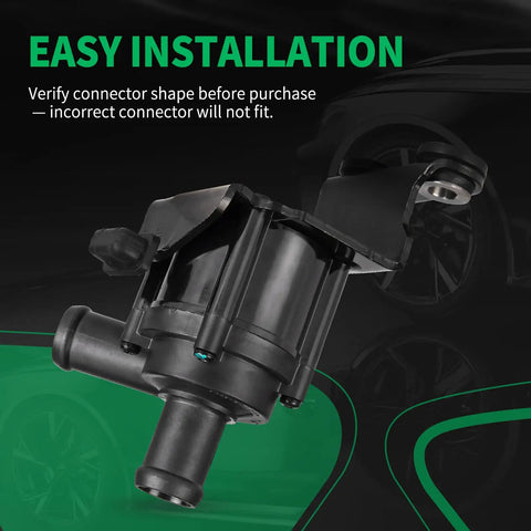 Tight Fit No Sweat Swap Durable Electric Auxiliary Water Pump For Ford Escape And Fusion Coolant System showing connector detail.
