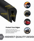Black EPDM U Channel Edge Trim Seal, 0.46875 Inch High By 0.296875 Inch Wide, 15/32" high x 19/64" wide dimensions