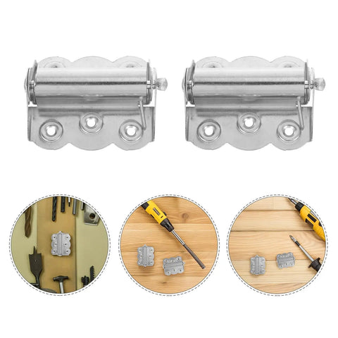 Self Closing Stainless Steel Spring Door Hinges With Screws for screen doors with installation view and tools