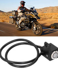 Left Side 12V Handlebar Switch With Red LED Indicator, On Off Toggle For Headlight And Fog Lamp, Reset Lock, Fits 0.4in Mount.
