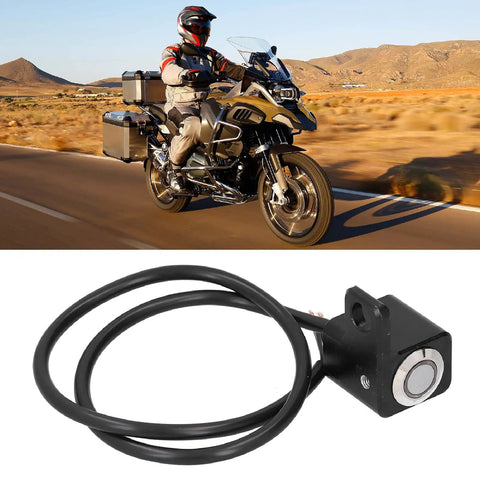 Left Side 12V Handlebar Switch With Red LED Indicator, On Off Toggle For Headlight And Fog Lamp, Reset Lock, Fits 0.4in Mount.