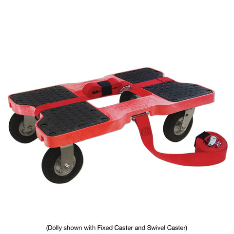Kick Up Your Cart Game With These Smooth Rolling Six Inch Caster Wheels Tough As Nails All Terrain Polyurethane Swivel Casters on a dolly.