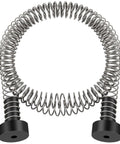 Extra Long Zipline Spring Brake For Backyard Fun 6.6ft Heavy Duty Stopper System, Stainless Steel High Strength Spring, Fits 3/16 To 3/8 Inch Cables