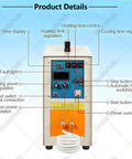Built Tough Heavy Hitter Induction Heater 15KW 30 To 100Khz 200 To 600A front control panel showing buttons and time display.