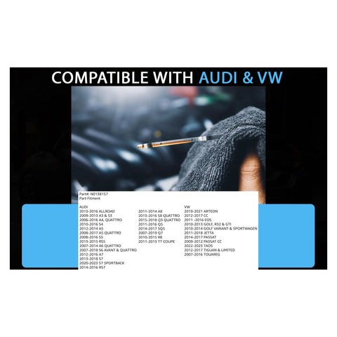 Product compatibility list for 14mm Aluminum Oil Drain Plug Gasket Crush Washer For Leak Proof Sealing Built To Last And Reliable Oil Plug Washer Pack Of 12 Compatible With Audi And VW Part No N0138157