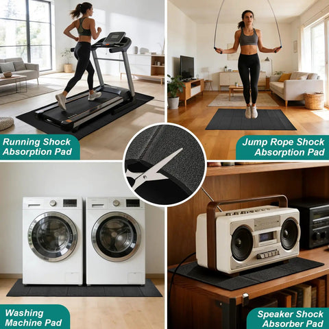 63 X 29.5 Inch Large Anti Vibration Mat For Washing Machine And Dryer, Foldable Shock Absorbing Pad, Non Slip Waterproof Floor Protector, Heavy Duty PVC, Reduces Noise And Vibration, Durable Floor Saver
