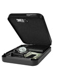 Heavy Duty Portable Security Case Lock Box Safe With Combination Lock For Documents And Valuables Anti Pry Steel Build Foam Padded Interior