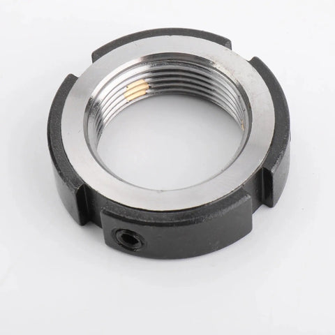 Premium M10 Through M25 Round Lock Nuts With Fine Threads Fit For Ballscrew 1605 2005 2505 3205 Milling Router Use Stainless Steel With Threaded Design.
