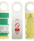 Scaffold Status Tags And Holders Set Of 10 With 11.75 Inch Height And 3.5 Inch Width Heavy Duty Tag Holders For Daily Inspections Danger Do Not Use Label Reminders Tracks Weight And Safety Status At Jobsite, white PA holders
