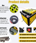 Product details of Heavy Duty Electric Rebar Bender With Zero To One Eighty Degree Adjustable Pivot And Rock Solid Cast Iron Frame.