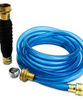 All In One Drain Unclogging Kit For 1.5 To 3 Inch Pipes Water Powered Pulsing Action Easy To Use Home Plumbing Tool with blue hose