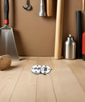 Concealed Cabinet Door Hinges 4-Pack, Zinc Alloy Flush-Mounted Drop-Down Hinges With 90 Degree Flip, placed on wooden surface