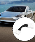 Straight Swap Charging Port Module Wiring Harness For Tesla Model 3 And Model Y 2017 Through 2023 showing connector detail and vehicle background.