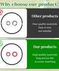 Comparison of carburetor float bowl gasket kits, highlighting quality and durability of Three Piece Black Carburetor Float Bowl Gasket Kit With Replacement Washers For Engines GX120 GX160 GX200 GXV120 GXV140 GXV160 Durable Rubber And Paper Pad Seal Set For Tight Leaks And Long Service Life versus inferior products.
