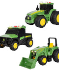 Three Pack Farm Vehicle Set With Lights And Realistic Sounds For Kids, 5 Inch Scale Featuring 7R Series Tractor, 6105M Tractor And Gator, kids toy