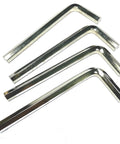 Four Piece One Quarter Inch Allen Wrench Set With Long Arm L Shaped Hex Keys, 3.54 Inch Long Arm And 1.38 Inch Short Arm