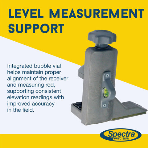 C50 Rod Clamp With Quick Release For CR600 HR400 HR500 Receivers Durable Survey Gear Accessory featuring bubble vial