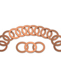 Copper Oil Drain Plug Washers 12mm Crush Gaskets For Leak Proof Sealing Oil Plug Seal Kit For BMW 07 11 9 963 132 M12 Copper Crush Washer