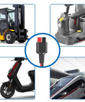 70 Pcs 15 Amp 30 Amp 45 Amp Quick Disconnect Power Connectors Kit With PVC Covers For 1.5 To 6 mm Wire 20 To 10 AWG power applications