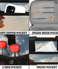 Insulated Picnic Backpack Lunch Box For Women And Men Spacious Tote Style Picnic Bag With multiple pockets showing versatility