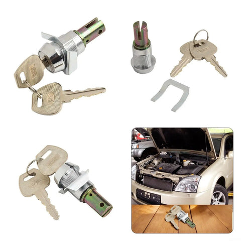 Chrome Heavy Duty Tool Cabinet Drawer Lock With Copper Core And Zinc Alloy Cam Lock Two Keys shown with car engine