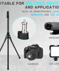 92 Inch Phone Tripod Stand With 16.5 Inch Gooseneck And Remote beside camera, webcam, LED light for device compatibility