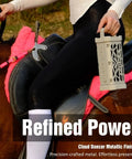 Person holding Rugged Aluminum Bluetooth Speaker With 45W Power Deep Bass IP68 Waterproof Magnetic Mounting TWS Pairing Long Battery Life.