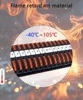 Heavy Duty DIN Rail Terminal Blocks Kit With Inline Universal Compact Wire Connectors, flame retardant, temperature range shown